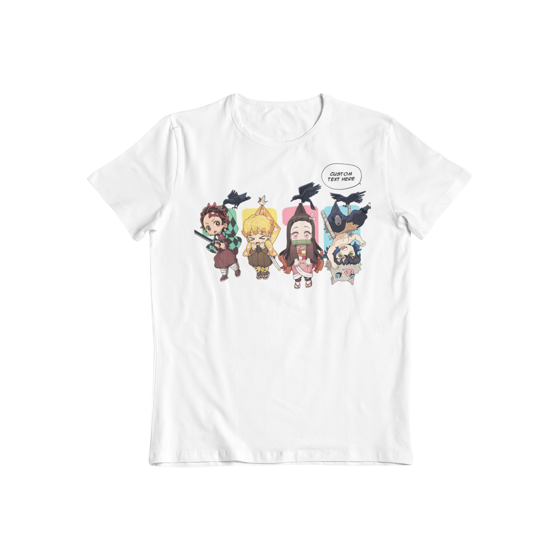 Demon Slayer Chibi: CUSTOM text –  Anime T-Shirt / Hoodie / Sweater | Cool Anime Streetwear