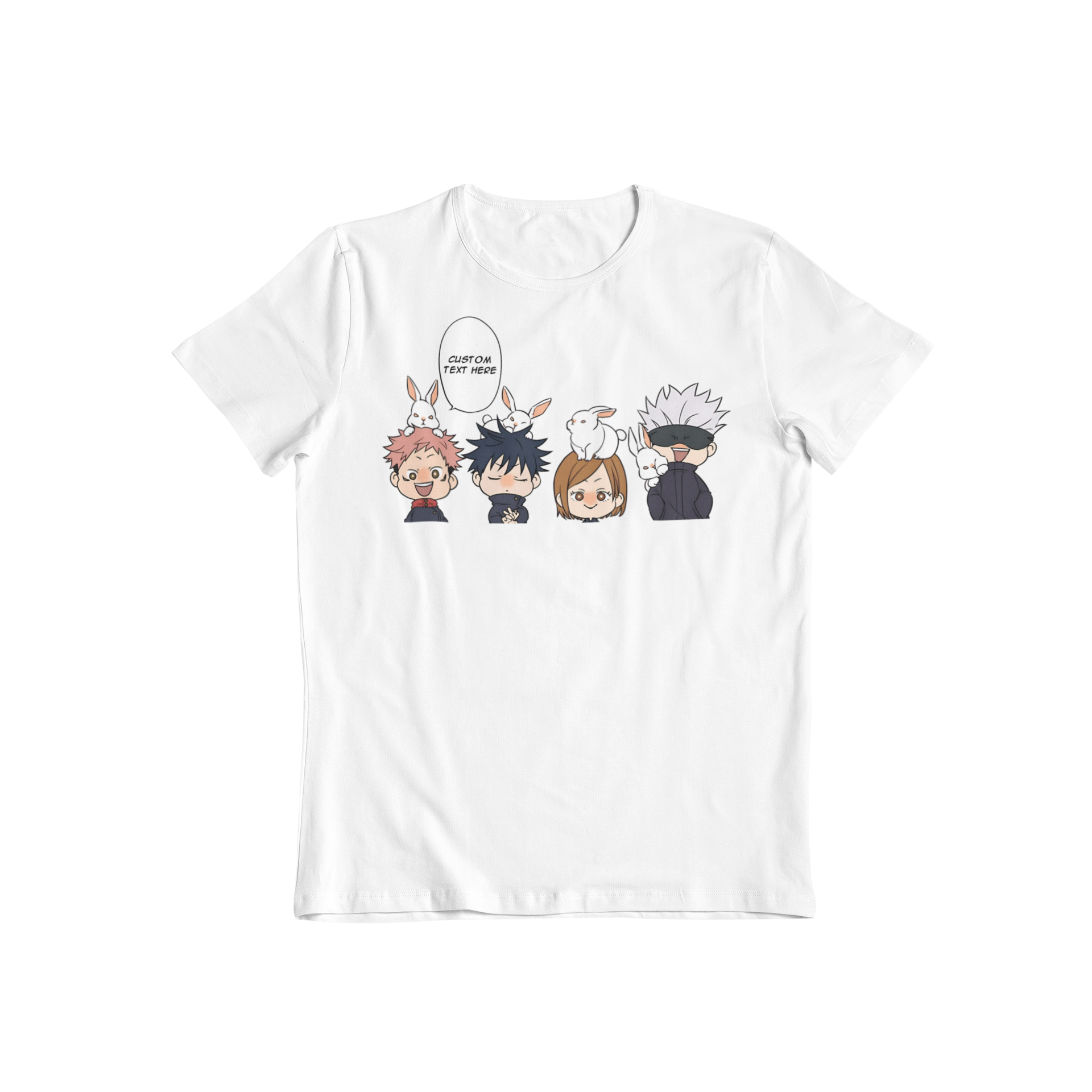 Jujutsu Kaisen Chibi: CUSTOM text –  T-Shirt / Hoodie / Sweater | Cute Anime Streetwear