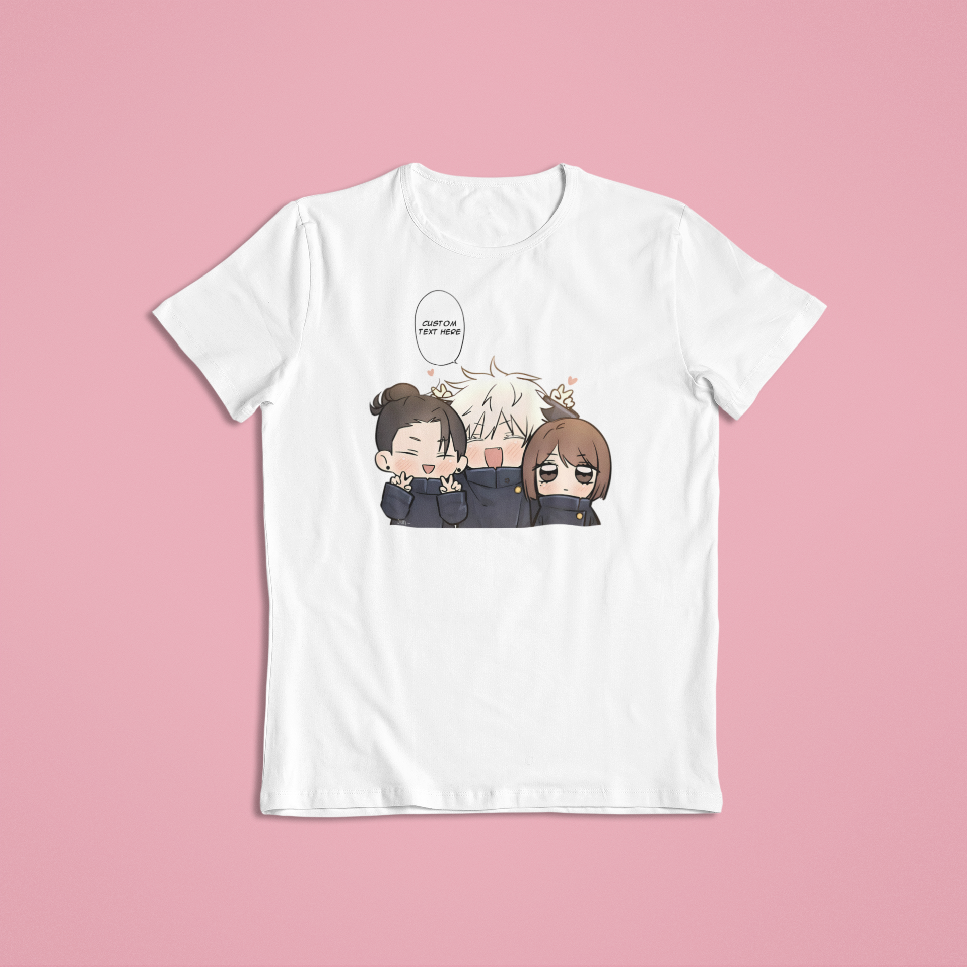 Jujutsu Kaisen Chibi: CUSTOM text –  T-Shirt / Hoodie / Sweater | Cute Anime Streetwear