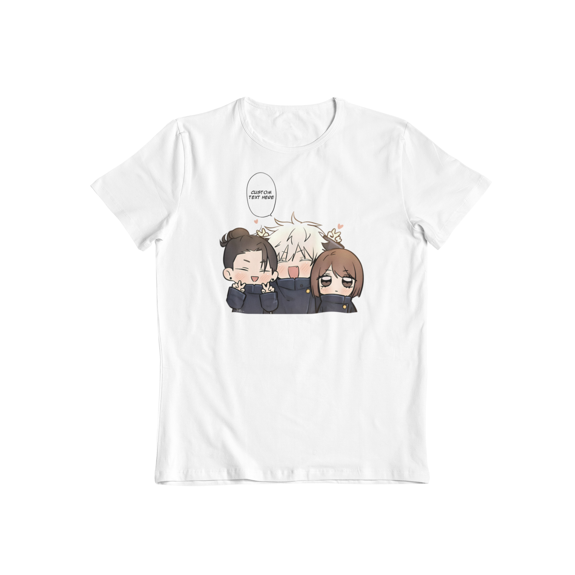 Jujutsu Kaisen Chibi: CUSTOM text –  T-Shirt / Hoodie / Sweater | Cute Anime Streetwear