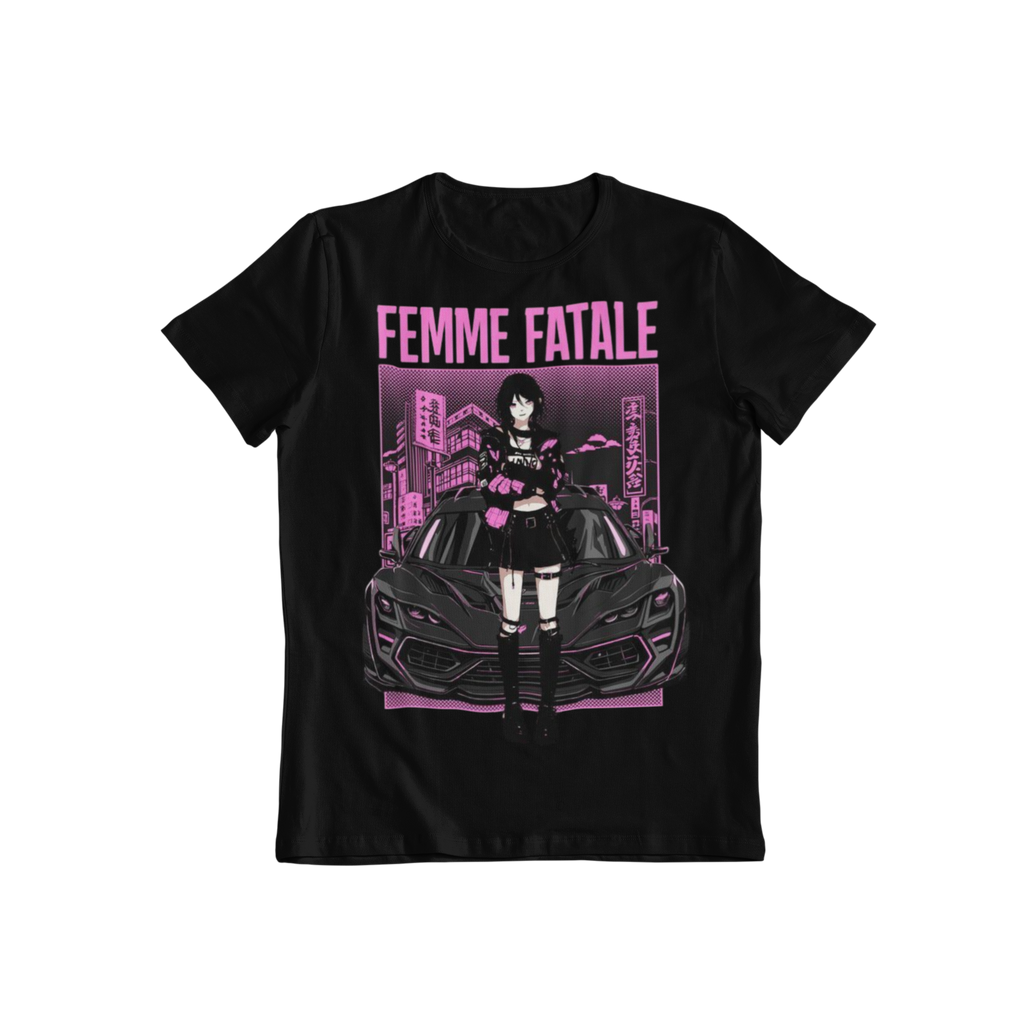 Femme Fatale: Car Girl –  Anime T-Shirt / Hoodie / Sweater | Cool Anime Tokyo-Style Cyber-Punk Streetwear