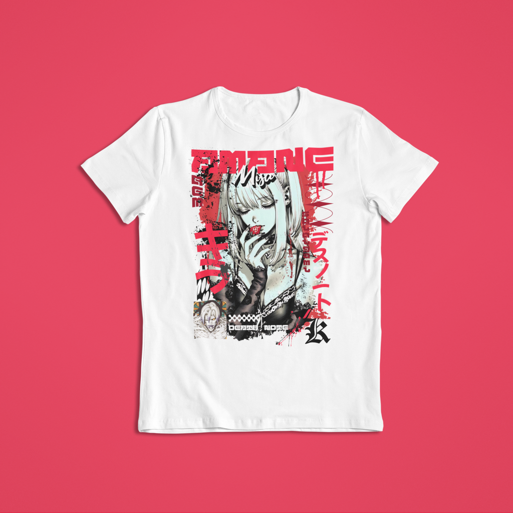 Death Note: Misa Amane – Front and Back Anime y2k T-Shirt / Hoodie / Sweater | Cool Anime Cyber Streetwear