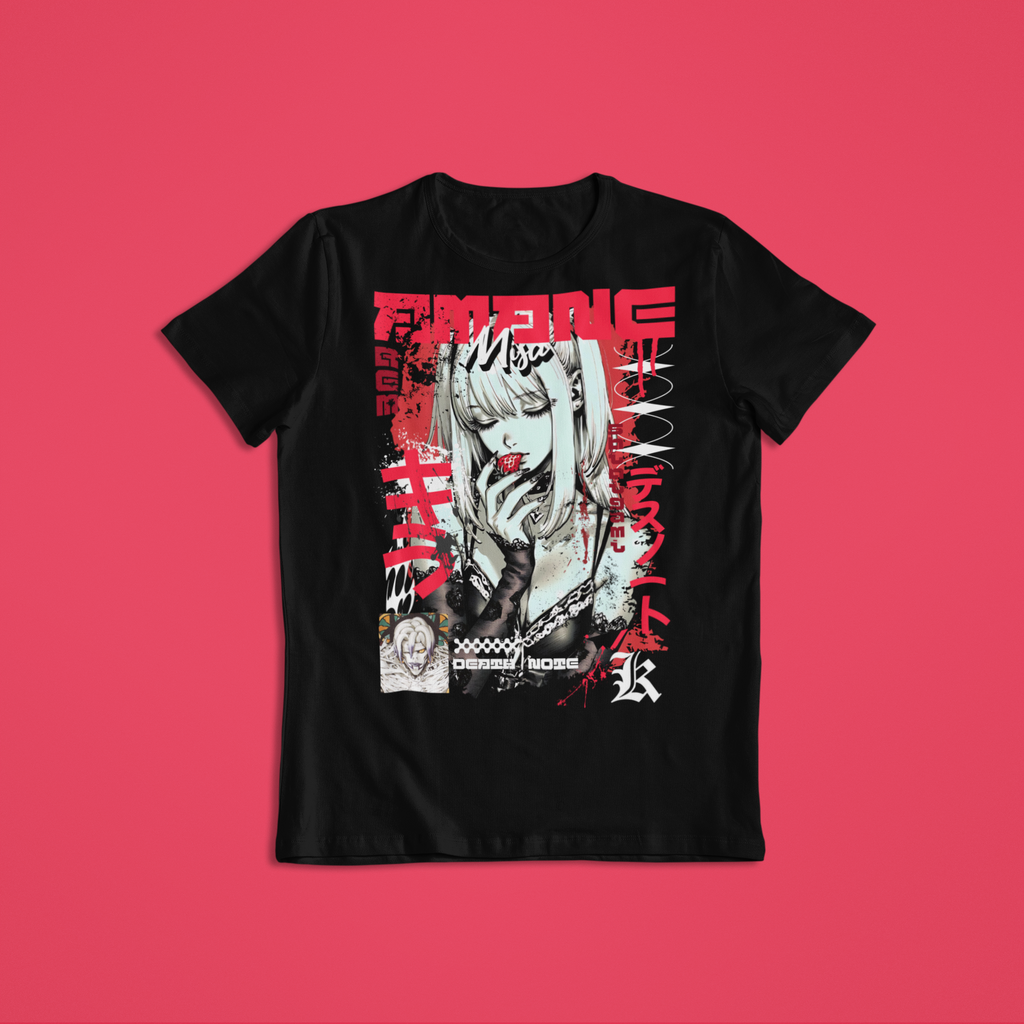 Death Note: Misa Amane – Front and Back Anime y2k T-Shirt / Hoodie / Sweater | Cool Anime Cyber Streetwear