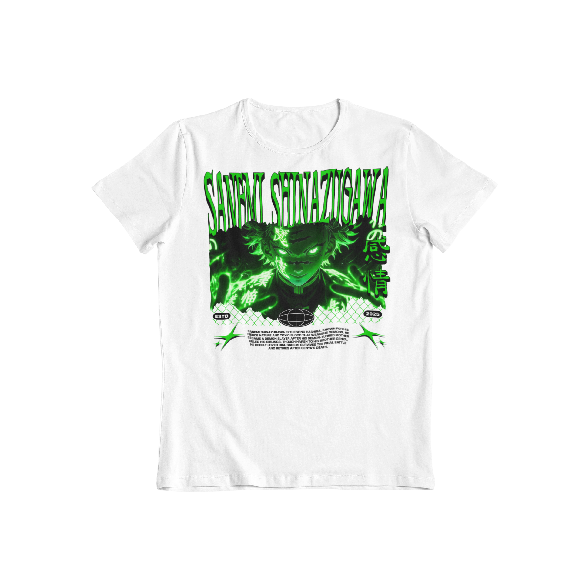 Demon Slayer: Sanemi Shinazugawa –  Anime T-Shirt / Hoodie / Anime Graphic Tee | Sanemi Streetwear