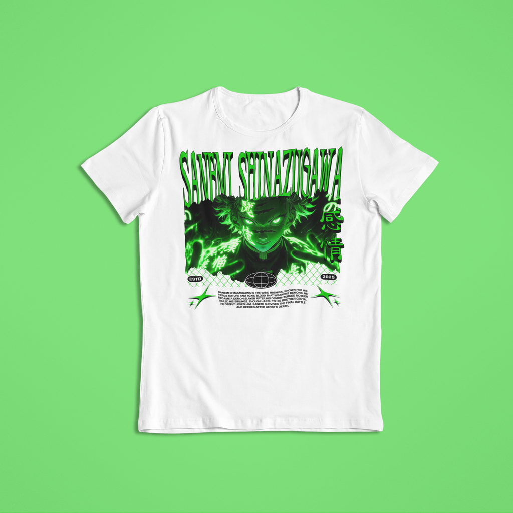 Demon Slayer: Sanemi Shinazugawa –  Anime T-Shirt / Hoodie / Anime Graphic Tee | Sanemi Streetwear