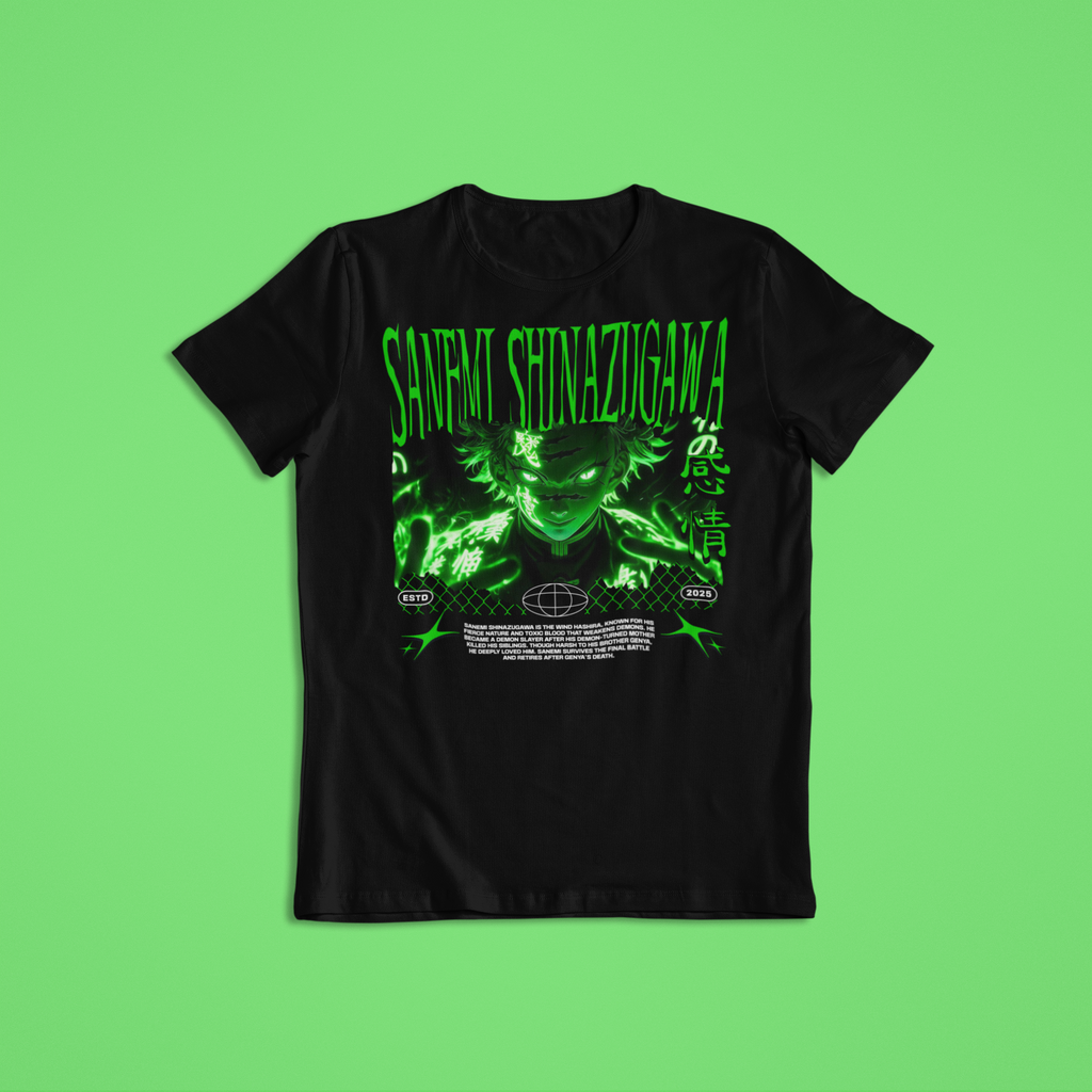 Demon Slayer: Sanemi Shinazugawa –  Anime T-Shirt / Hoodie / Anime Graphic Tee | Sanemi Streetwear