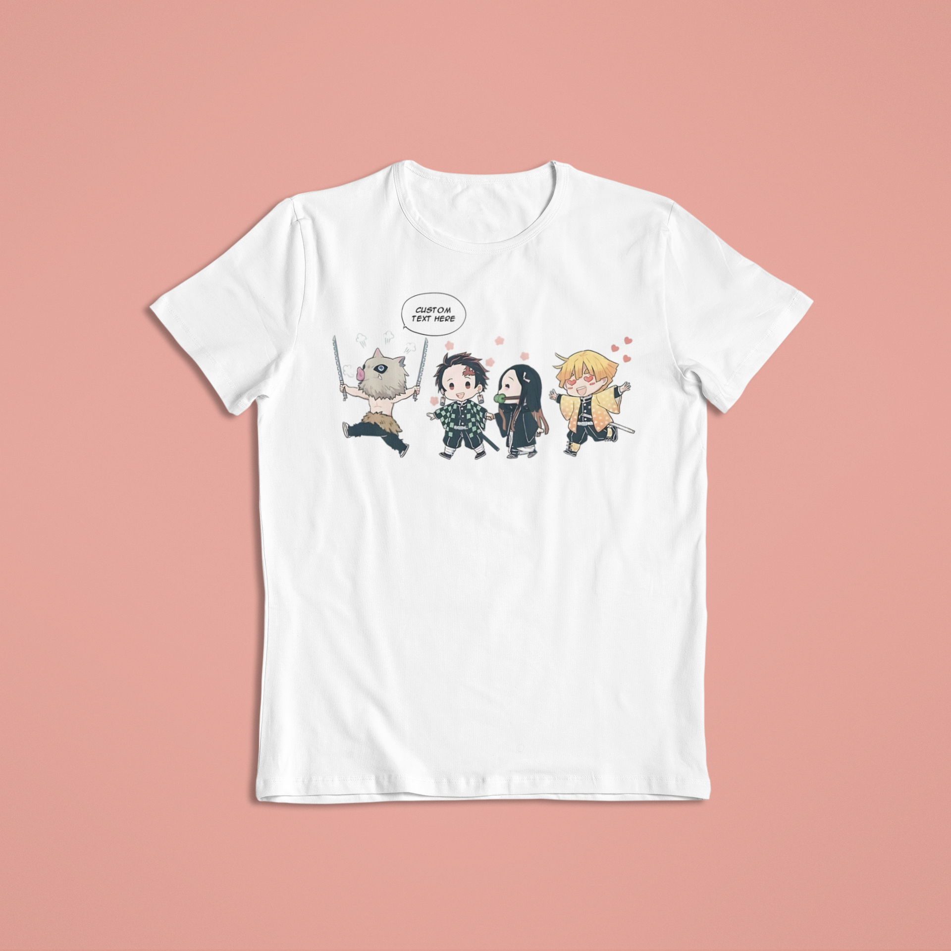 Demon Slayer Chibi: CUSTOM text –  Anime T-Shirt / Hoodie / Sweater | Cool Anime Streetwear