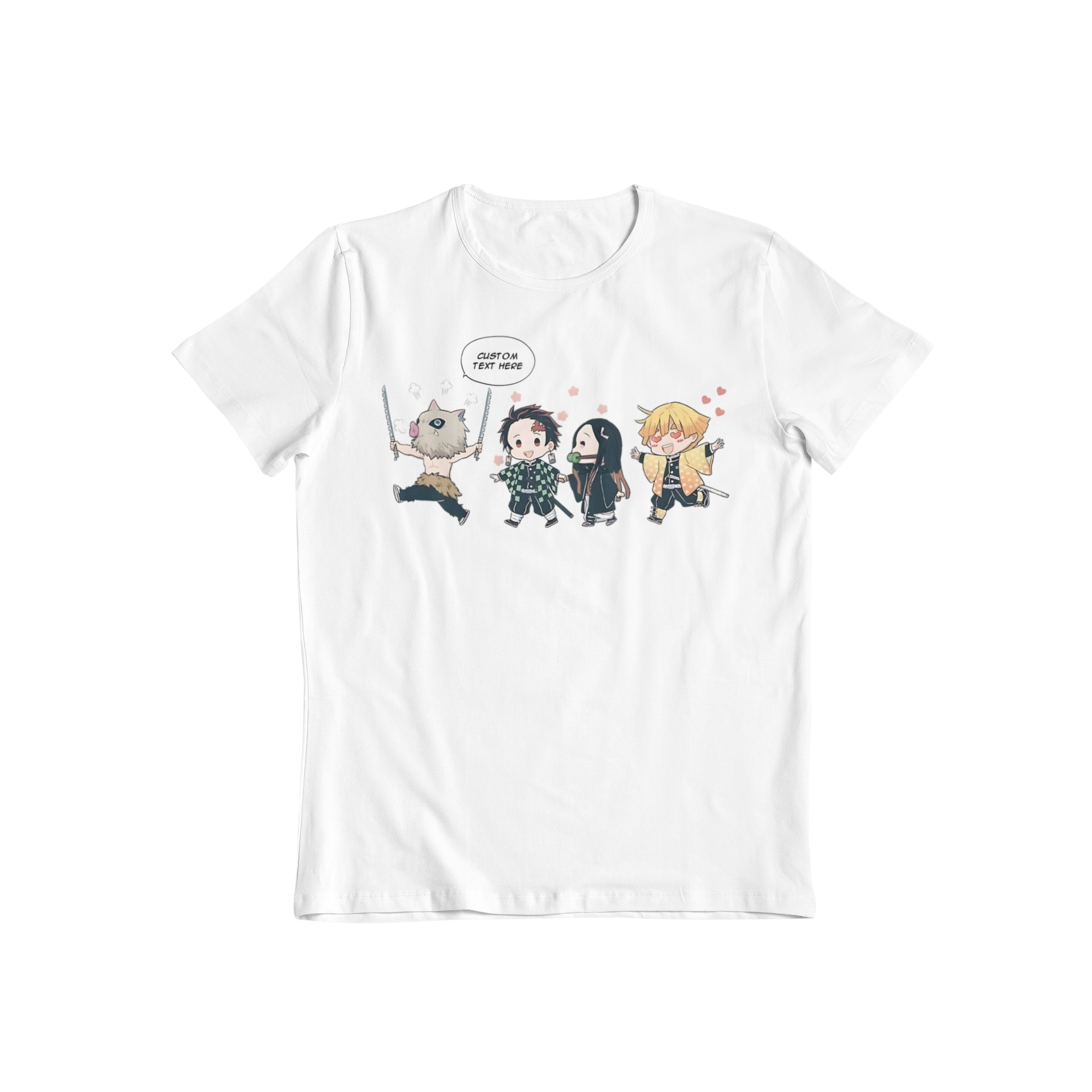 Demon Slayer Chibi: CUSTOM text –  Anime T-Shirt / Hoodie / Sweater | Cool Anime Streetwear