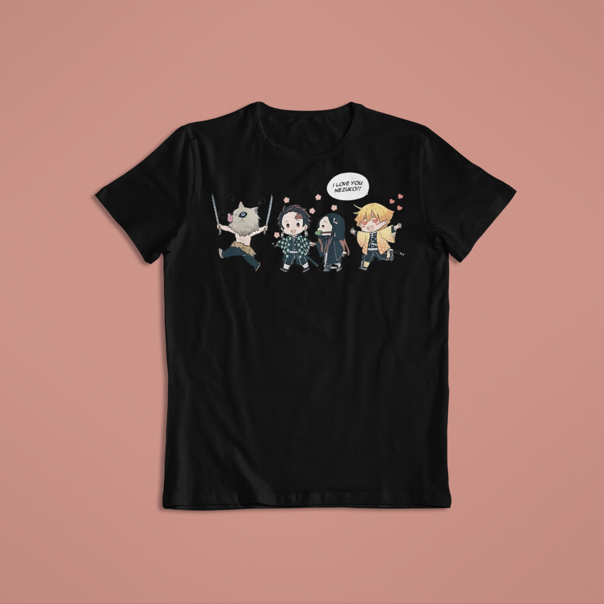 Demon Slayer Chibi: CUSTOM text –  Anime T-Shirt / Hoodie / Sweater | Cool Anime Streetwear