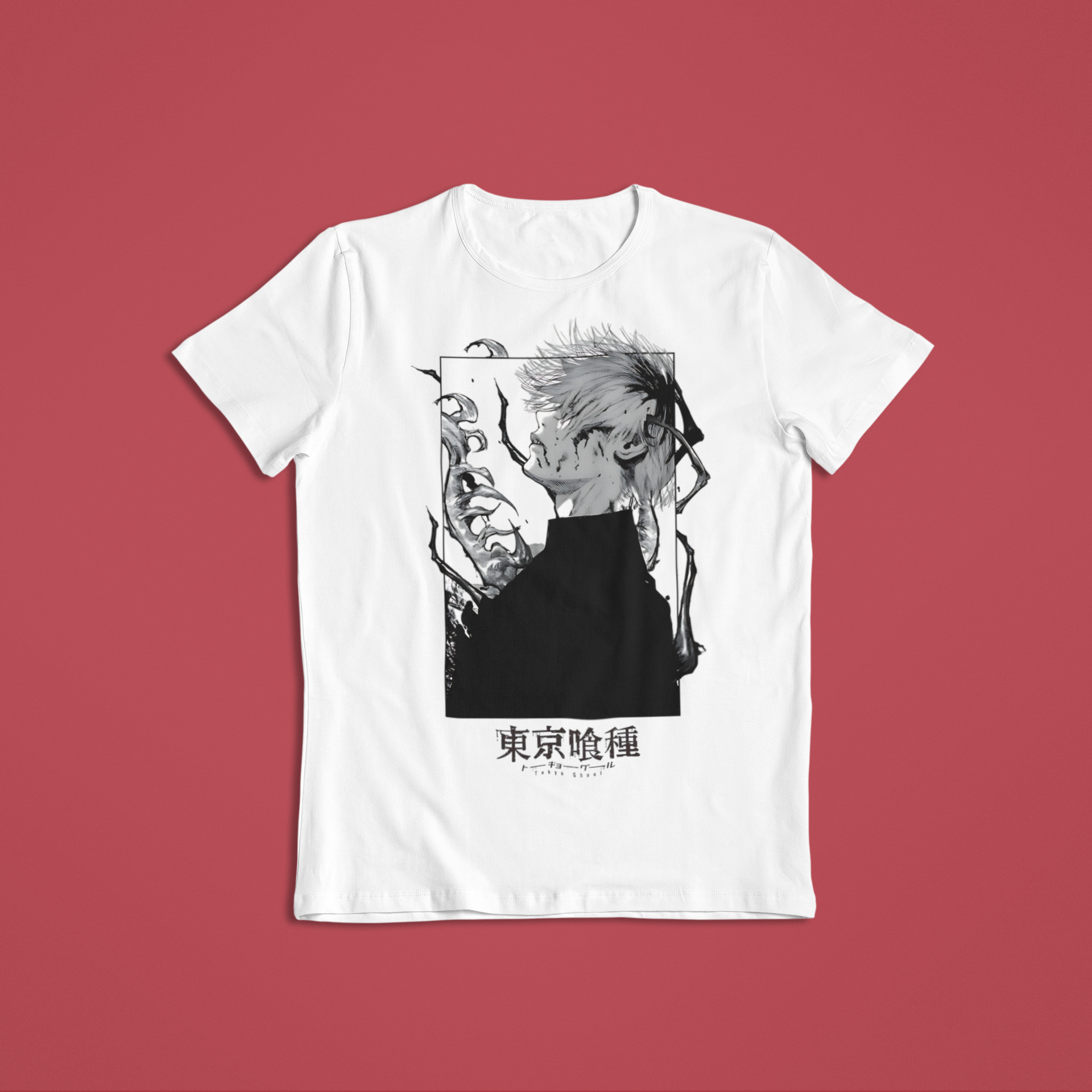 Tokyo Ghoul: Ken Kaneki – Front and Back Anime y2k T-Shirt / Hoodie / Sweater | Cool Anime Cyber Streetwear