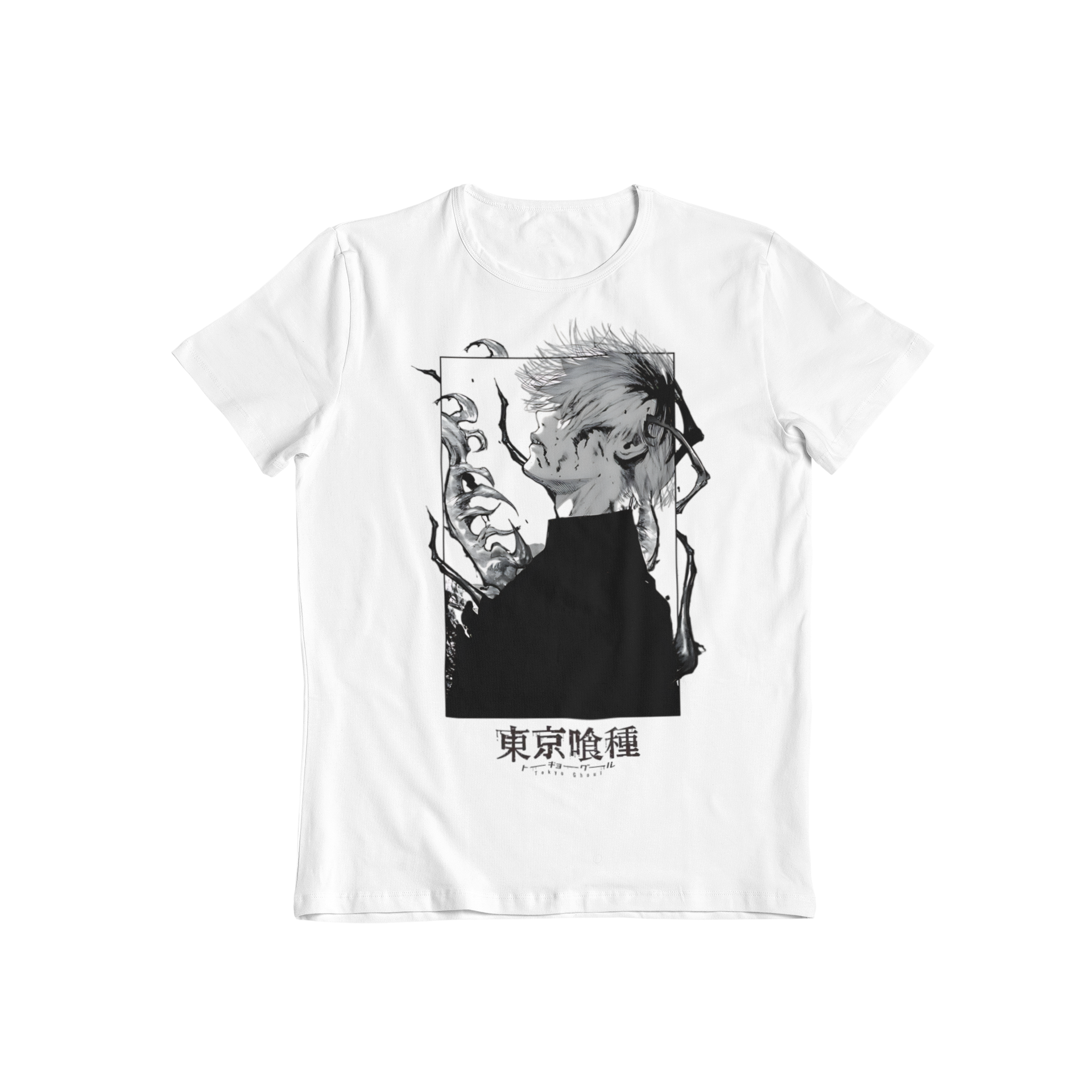 Tokyo Ghoul: Ken Kaneki – Front and Back Anime y2k T-Shirt / Hoodie / Sweater | Cool Anime Cyber Streetwear