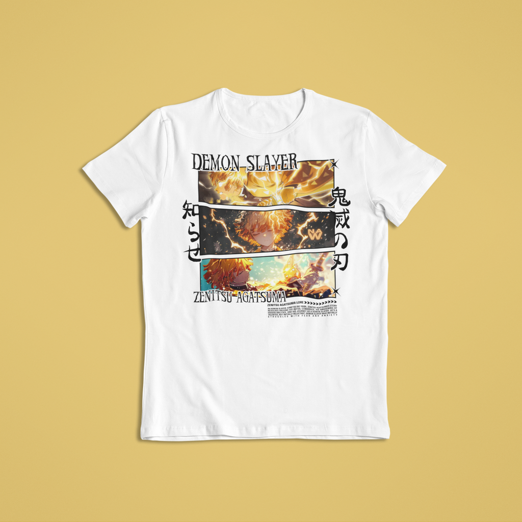 Demon Slayer: Zenitsu Agatsuma –  Anime T-Shirt / Hoodie / Sweater | Cool Anime Streetwear