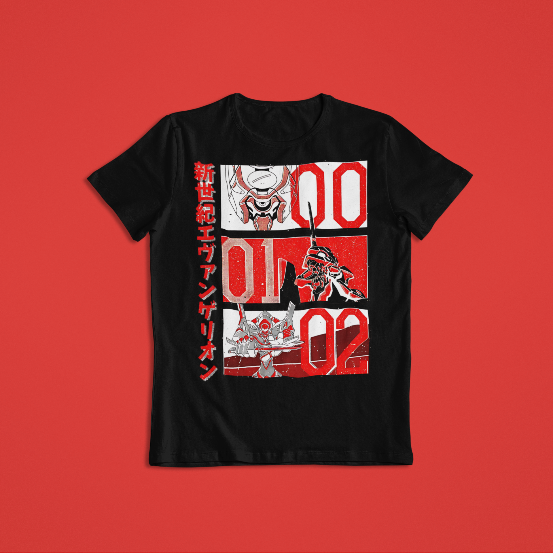 Neon Genesis Evangelion: Unit 00 · 01 · 02 –  Anime T-Shirt / Hoodie / Sweater | Cool Anime Streetwear