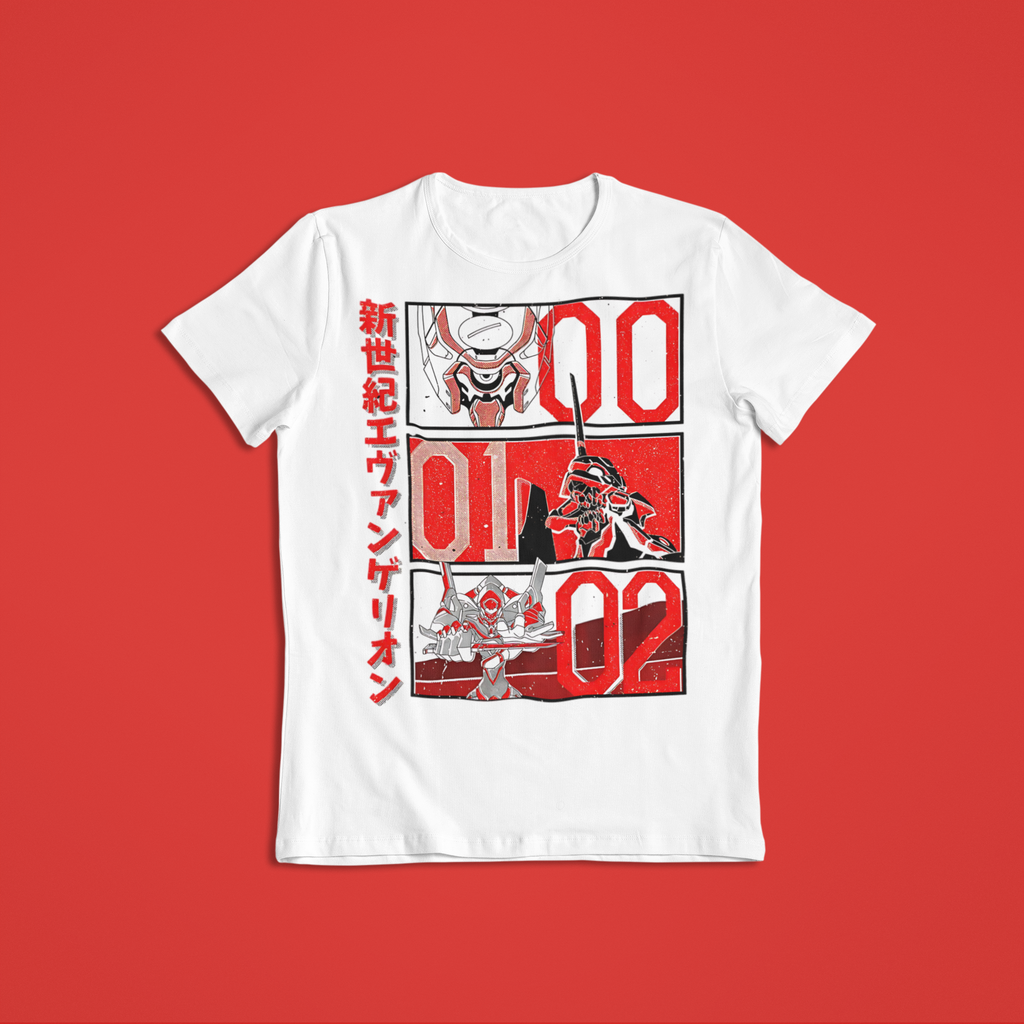 Neon Genesis Evangelion: Unit 00 · 01 · 02 –  Anime T-Shirt / Hoodie / Sweater | Cool Anime Streetwear