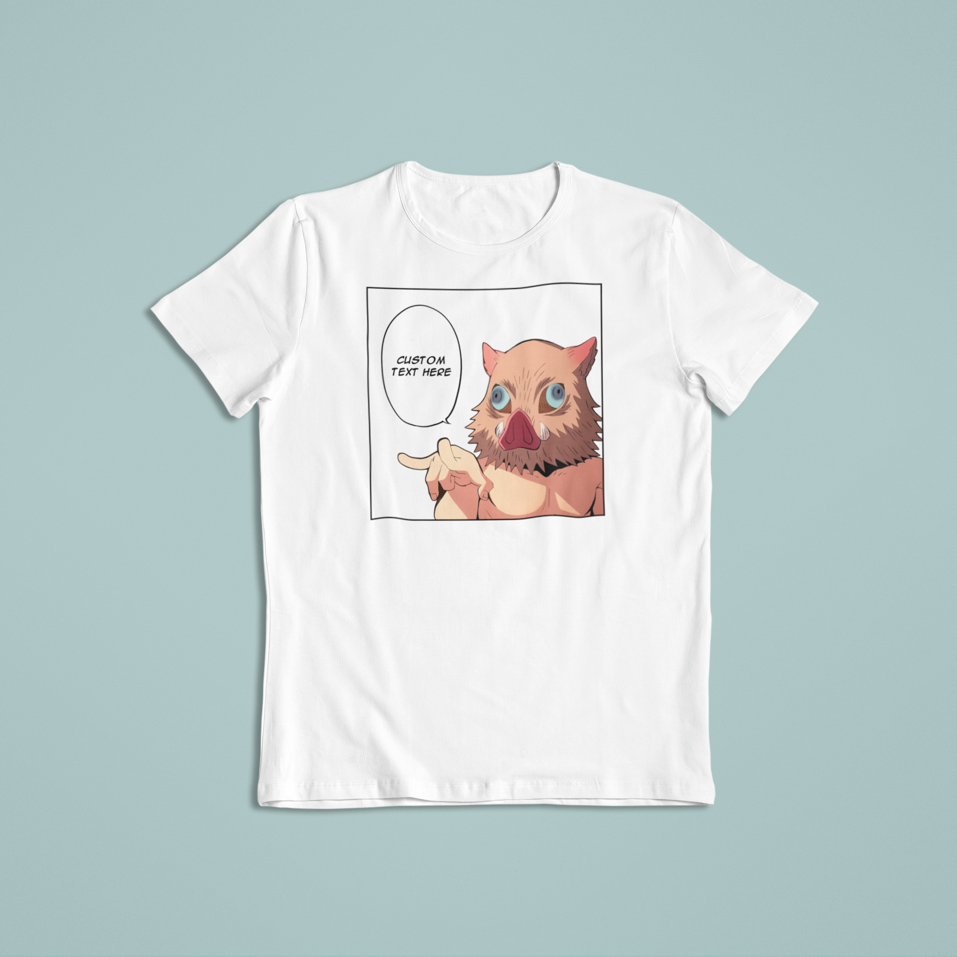 Demon Slayer Inosuke Hashibira: CUSTOM text –  Funny Anime T-Shirt / Hoodie / Sweater | Cool Cute Anime Streetwear