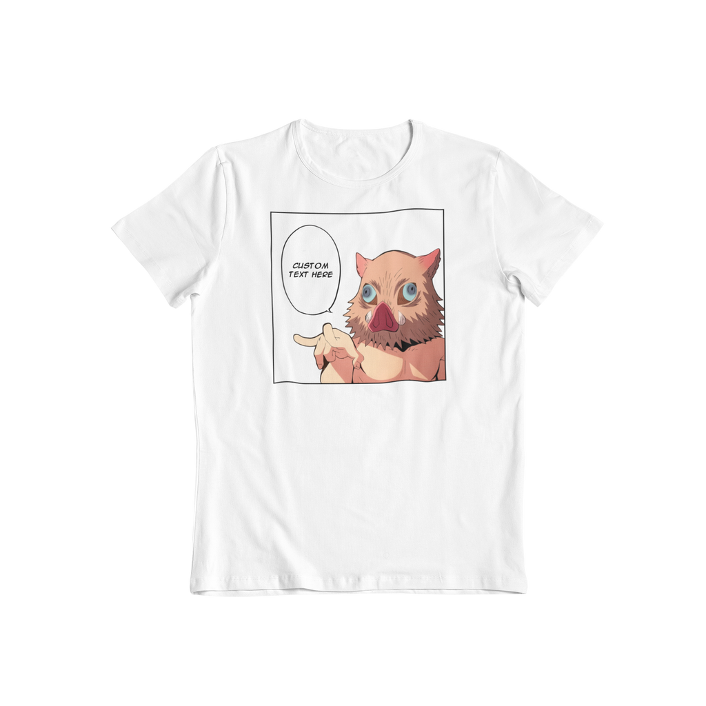 Demon Slayer Inosuke Hashibira: CUSTOM text –  Funny Anime T-Shirt / Hoodie / Sweater | Cool Cute Anime Streetwear