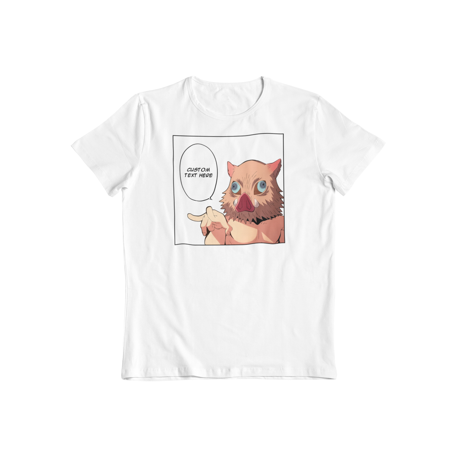 Demon Slayer Inosuke Hashibira: CUSTOM text –  Funny Anime T-Shirt / Hoodie / Sweater | Cool Cute Anime Streetwear