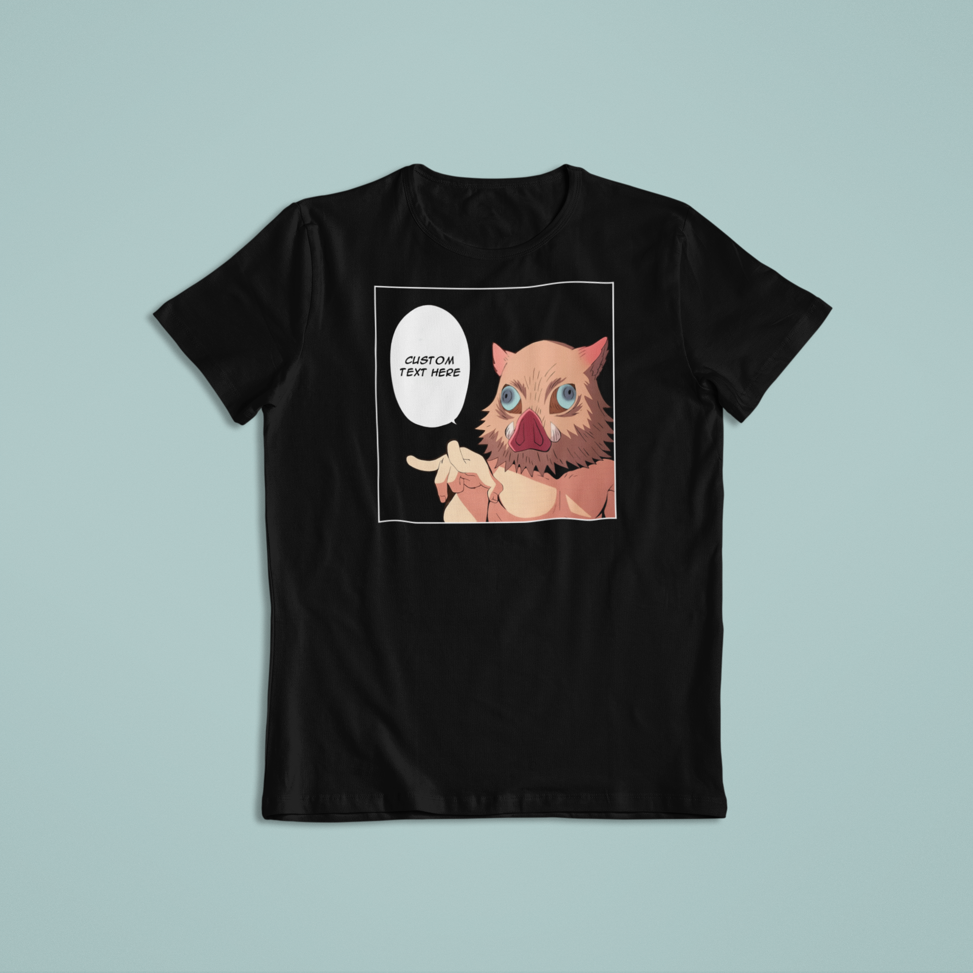 Demon Slayer Inosuke Hashibira: CUSTOM text –  Funny Anime T-Shirt / Hoodie / Sweater | Cool Cute Anime Streetwear