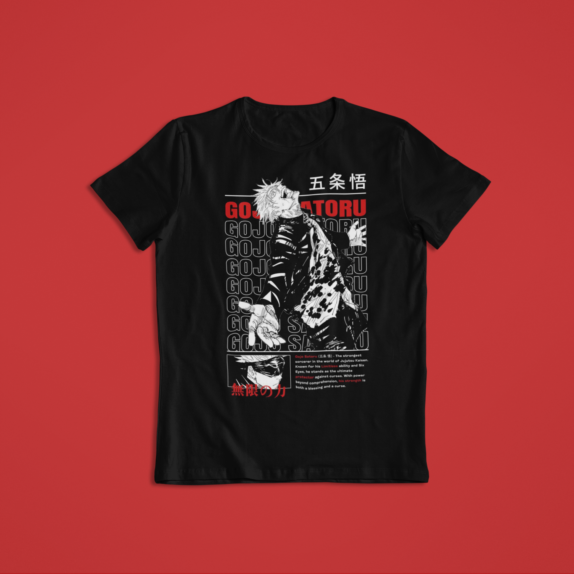 Jujutsu Kaisen: Satoru Gojo –  Anime T-Shirt / Hoodie / Sweater Graphic Tee | Anime Streetwear