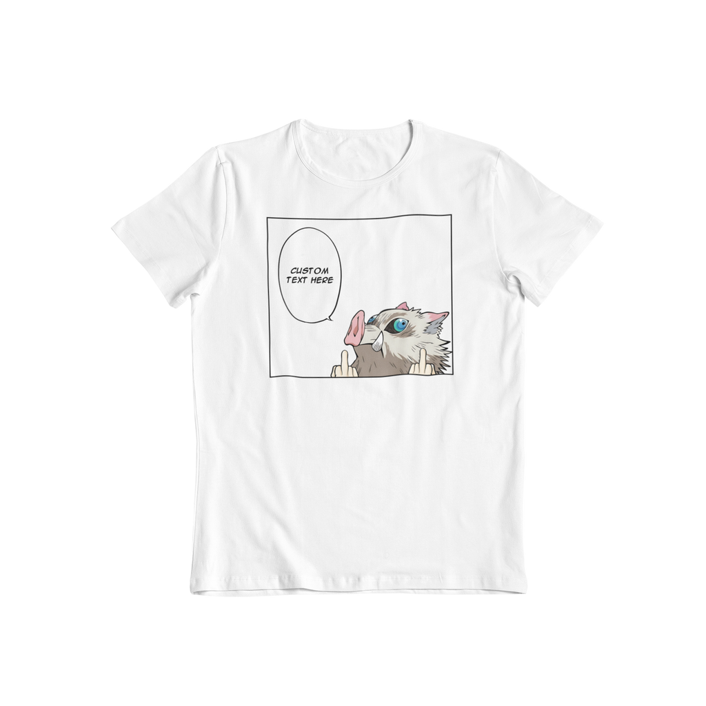 Demon Slayer Inosuke Hashibira: CUSTOM text –  Funny Anime T-Shirt / Hoodie / Sweater | Cool Cute Anime Streetwear