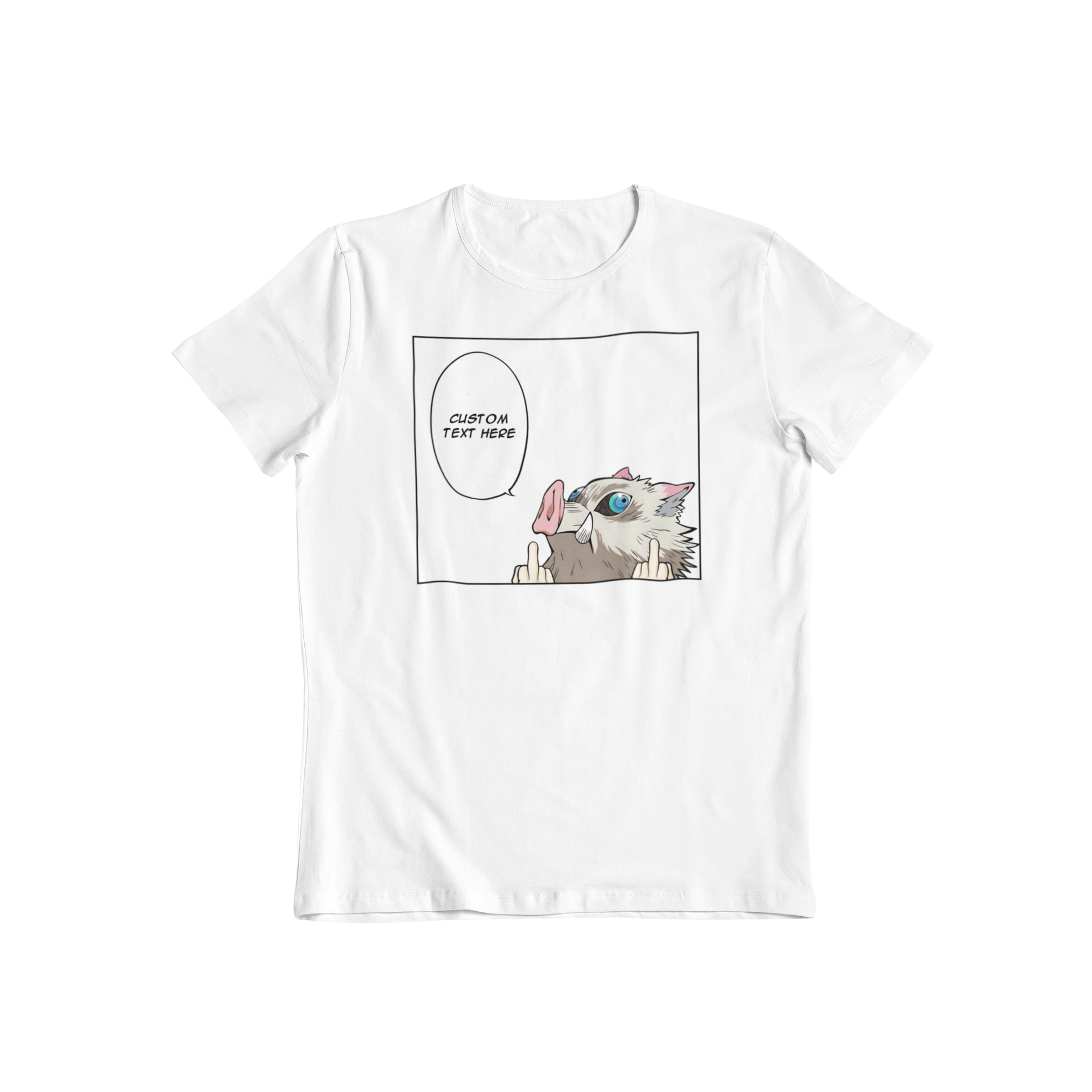 Demon Slayer Inosuke Hashibira: CUSTOM text –  Funny Anime T-Shirt / Hoodie / Sweater | Cool Cute Anime Streetwear