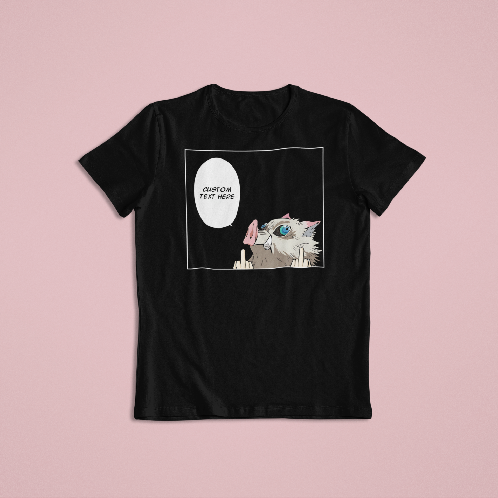 Demon Slayer Inosuke Hashibira: CUSTOM text –  Funny Anime T-Shirt / Hoodie / Sweater | Cool Cute Anime Streetwear