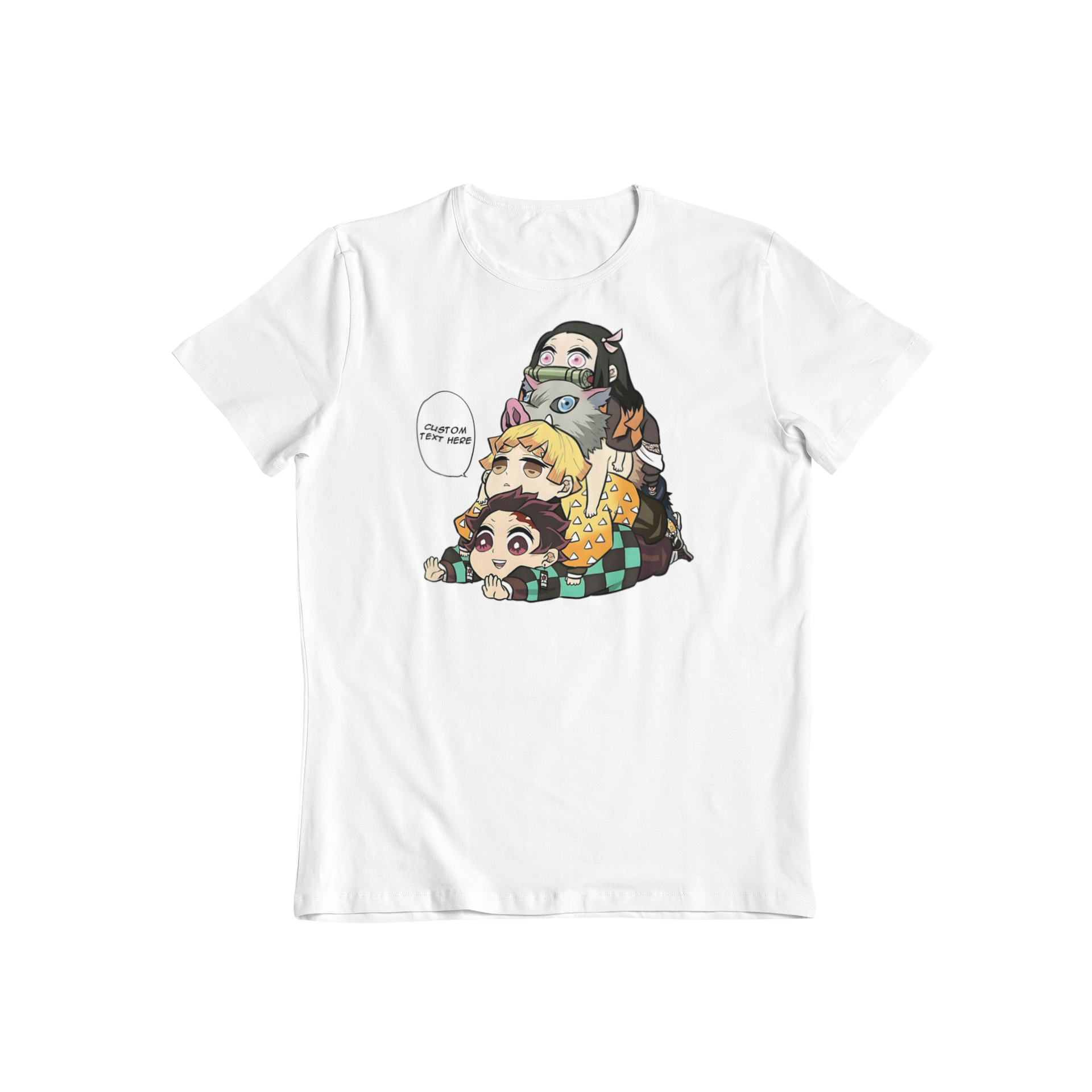 Demon Slayer Chibi: CUSTOM text –  Anime T-Shirt / Hoodie / Sweater | Cool Anime Streetwear