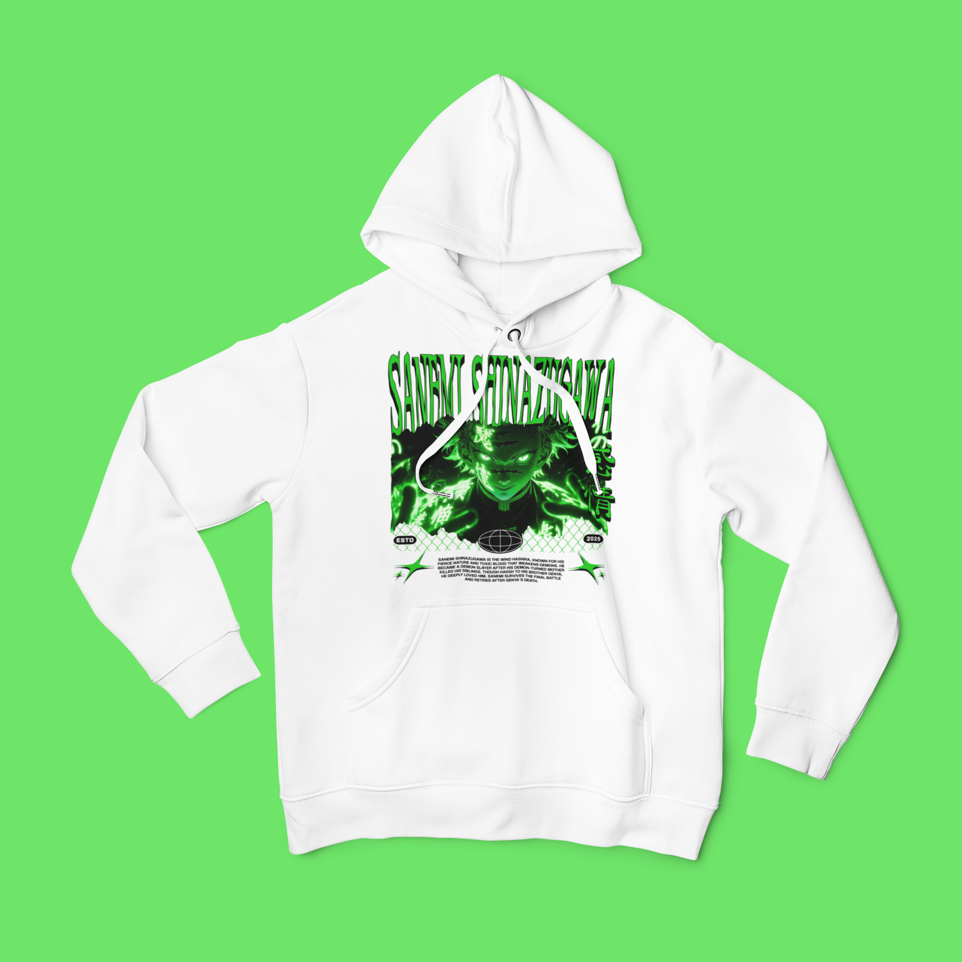 Demon Slayer: Sanemi Shinazugawa –  Anime T-Shirt / Hoodie / Anime Graphic Tee | Sanemi Streetwear