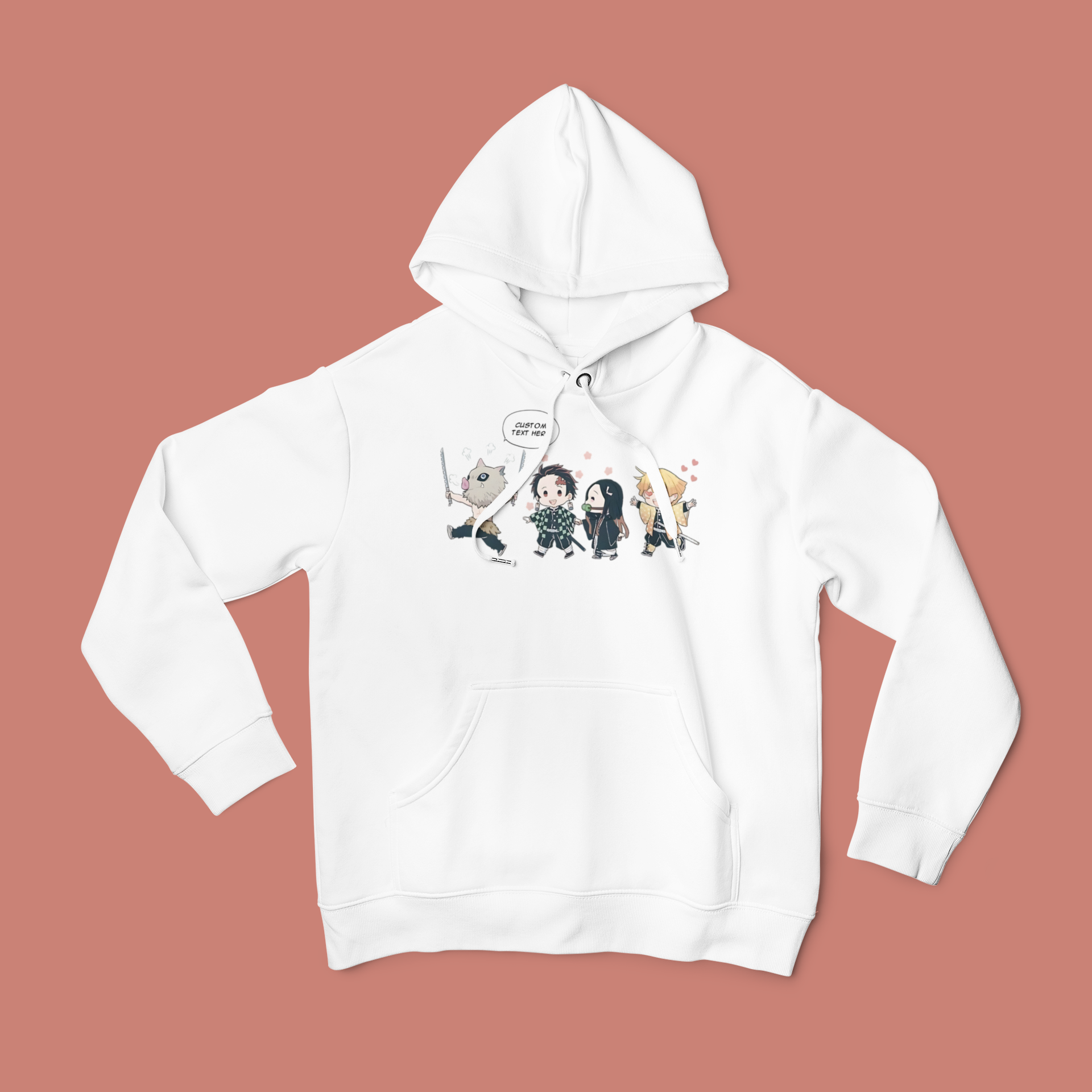 Demon Slayer Chibi: CUSTOM text –  Anime T-Shirt / Hoodie / Sweater | Cool Anime Streetwear