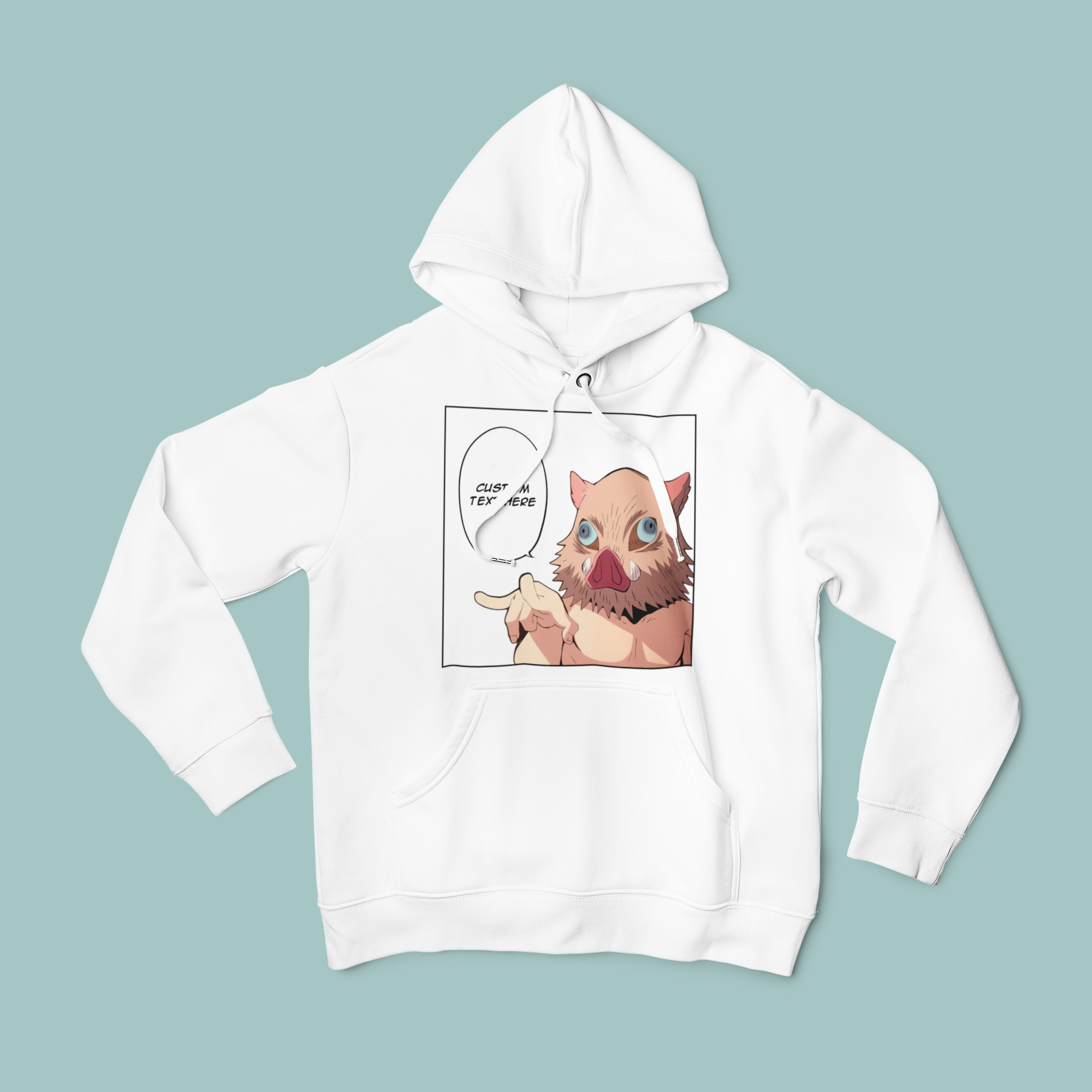 Demon Slayer Inosuke Hashibira: CUSTOM text –  Funny Anime T-Shirt / Hoodie / Sweater | Cool Cute Anime Streetwear