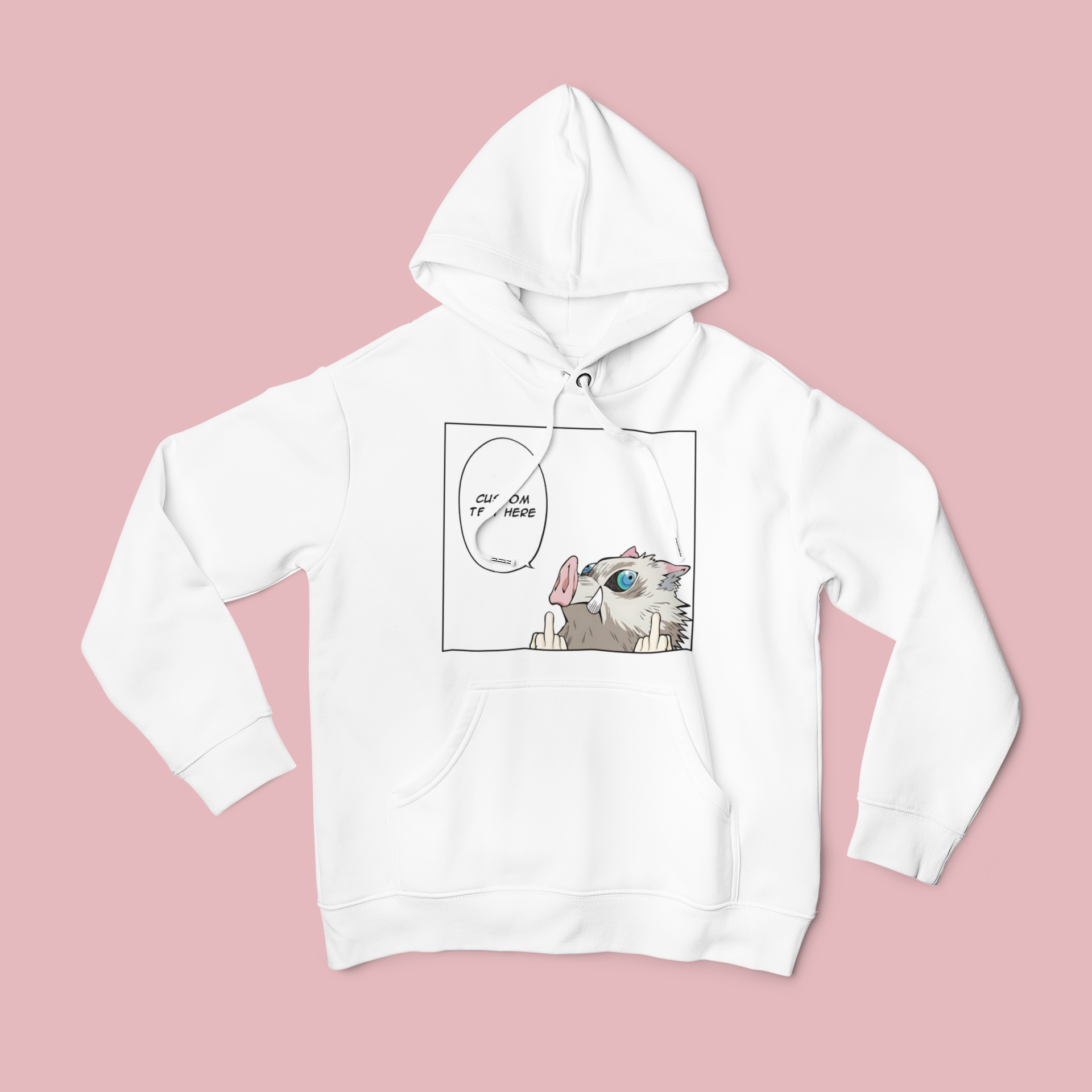 Demon Slayer Inosuke Hashibira: CUSTOM text –  Funny Anime T-Shirt / Hoodie / Sweater | Cool Cute Anime Streetwear