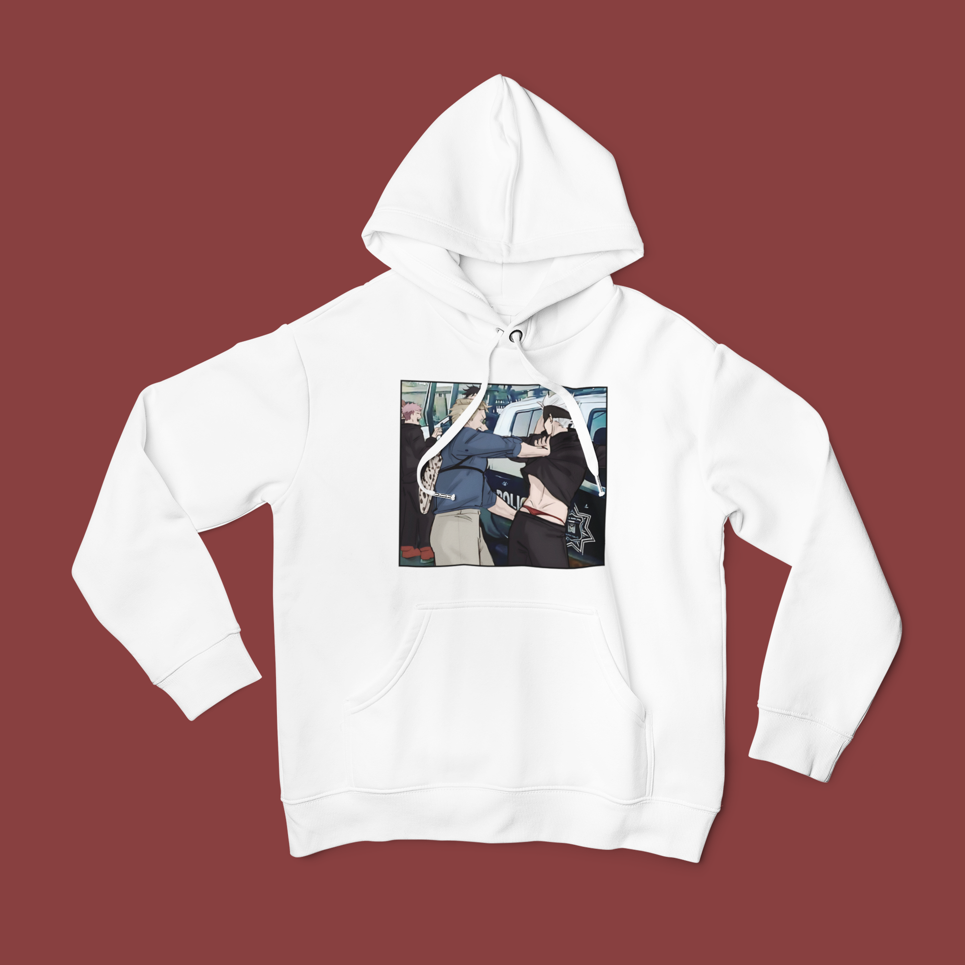 Gojo Satoru arrested by Nanami Kento : Jujutsu Kaisen Funny T-Shirt / Hoodie / Sweater | Cute Anime Streetwear