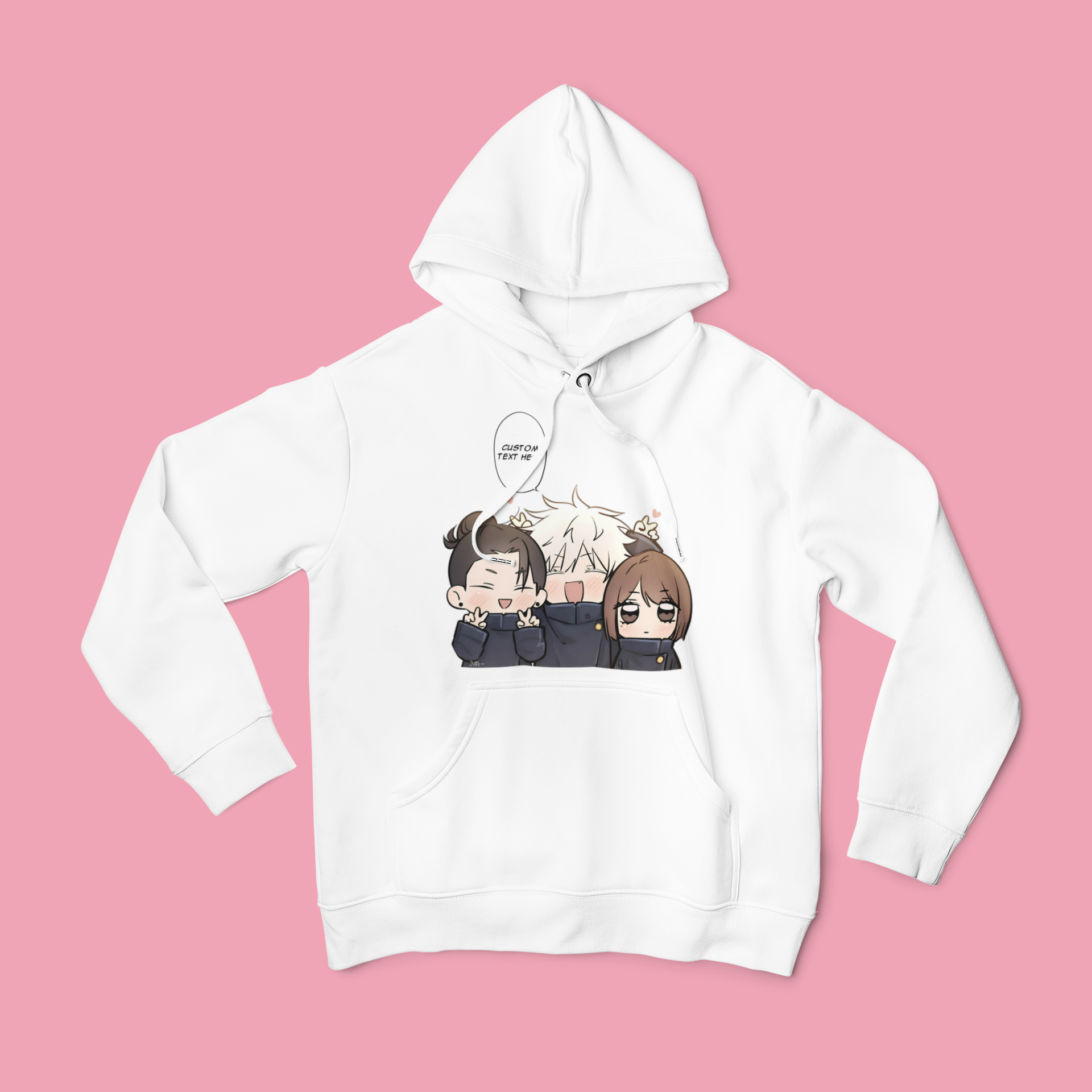 Jujutsu Kaisen Chibi: CUSTOM text –  T-Shirt / Hoodie / Sweater | Cute Anime Streetwear