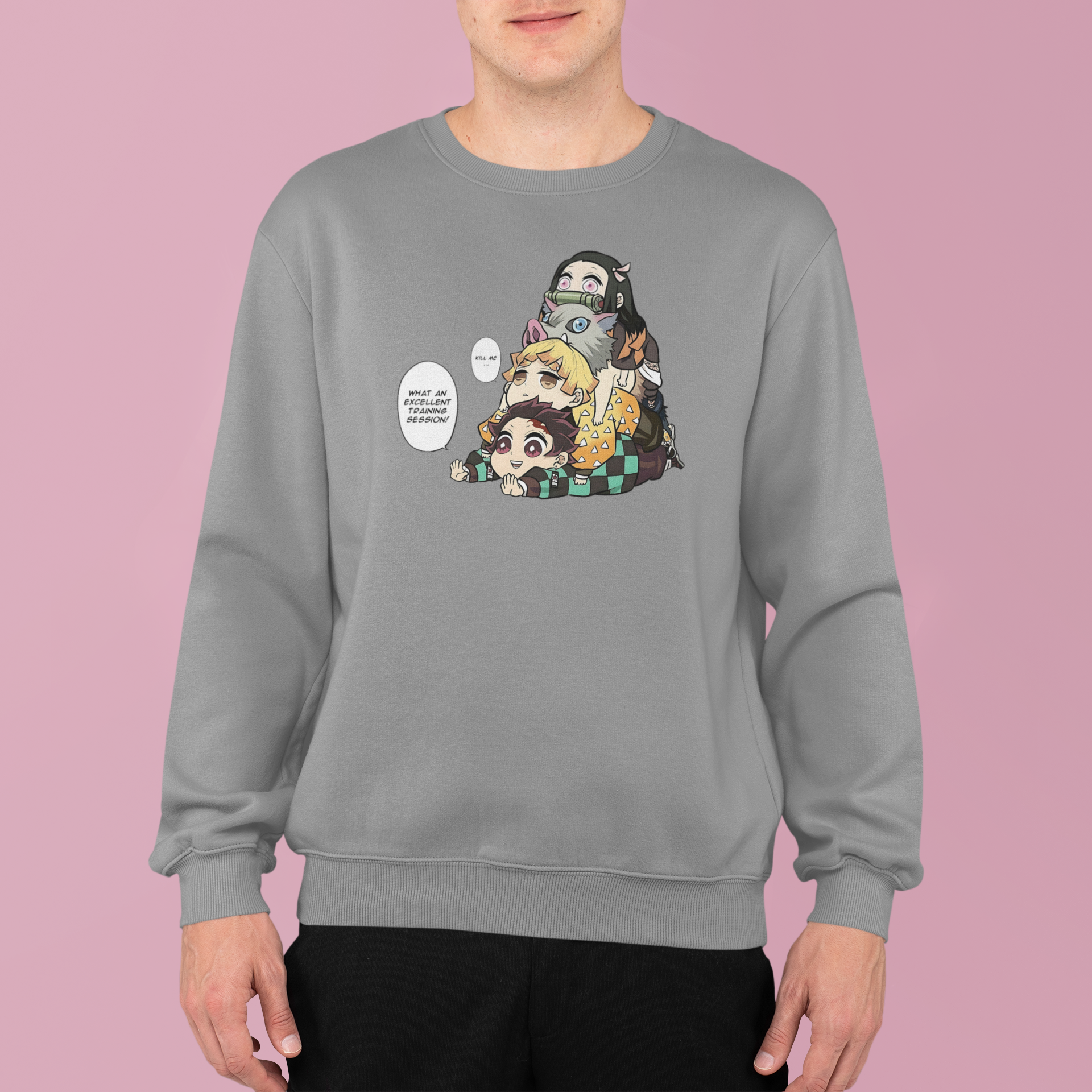 Demon Slayer Chibi: CUSTOM text –  Anime T-Shirt / Hoodie / Sweater | Cool Anime Streetwear