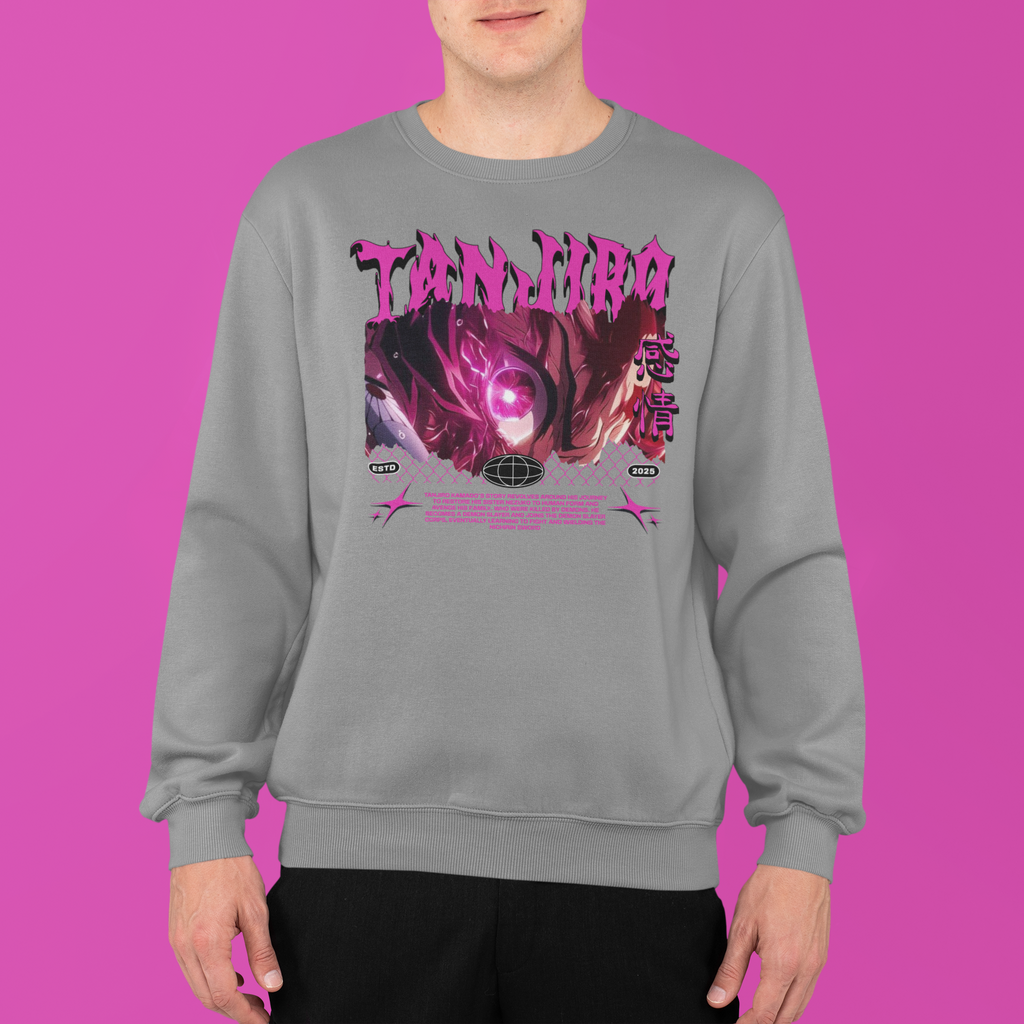Demon Slayer: Tanjiro Kamado Pink Glow –  Anime T-Shirt / Hoodie / Sweater | Cool Anime Streetwear