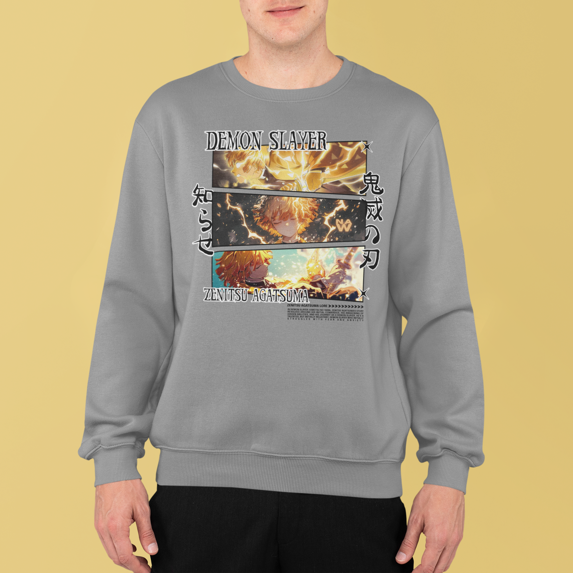 Demon Slayer: Zenitsu Agatsuma –  Anime T-Shirt / Hoodie / Sweater | Cool Anime Streetwear