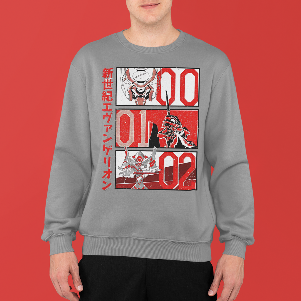 Neon Genesis Evangelion: Unit 00 · 01 · 02 –  Anime T-Shirt / Hoodie / Sweater | Cool Anime Streetwear