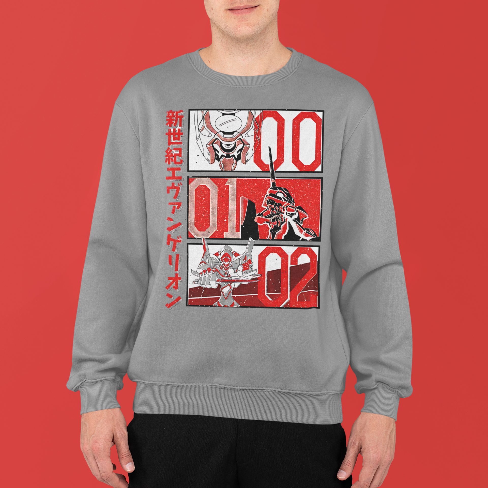 Neon Genesis Evangelion: Unit 00 · 01 · 02 –  Anime T-Shirt / Hoodie / Sweater | Cool Anime Streetwear