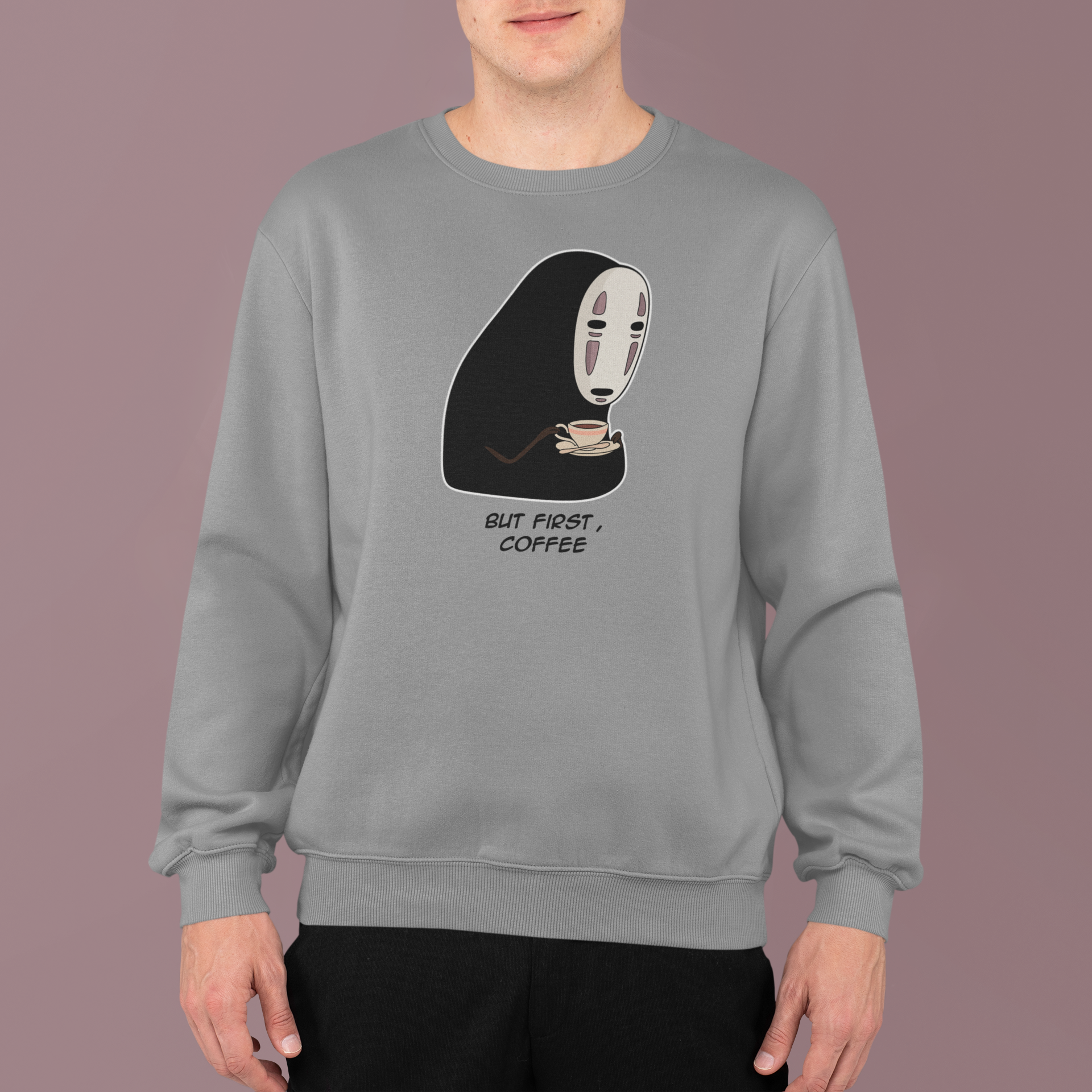 No-Face: Spirited Away Studio Ghibli Meme –  Funny Anime T-Shirt / Hoodie / Sweater | Cool Cute Anime Streetwear