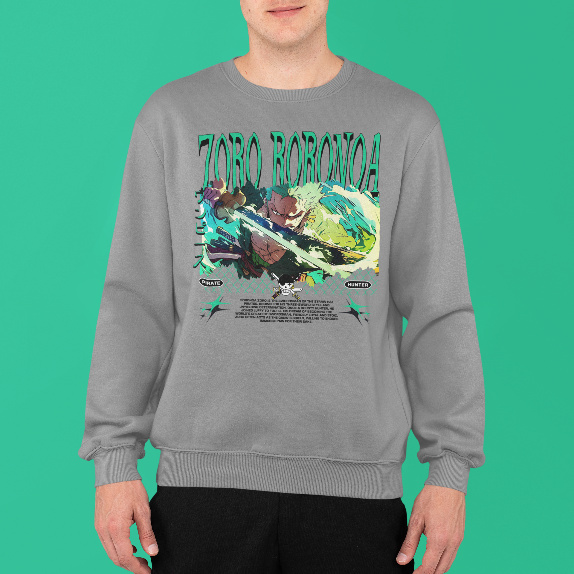 One Piece: Zoro Roronoa –  Anime T-Shirt / Hoodie / Sweater | Cool Anime Streetwear
